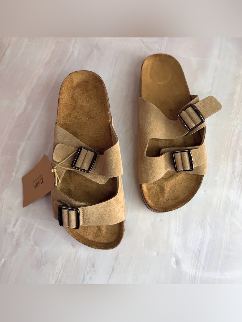 ZURIN Genuine Leather Sandals for Women,